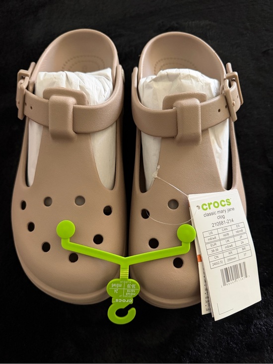 CROCS Shoes - New Crocs Classic Mary Jane Clog Women's Size 8 Tan
